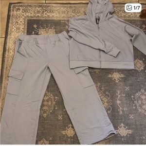 Avia women’s plush fleece jacket and cargo pants